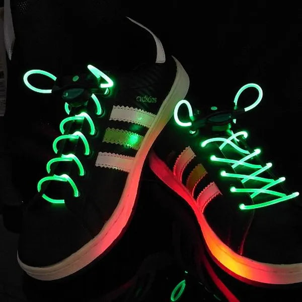 Dazzling LED Luminescent Shoelace Green