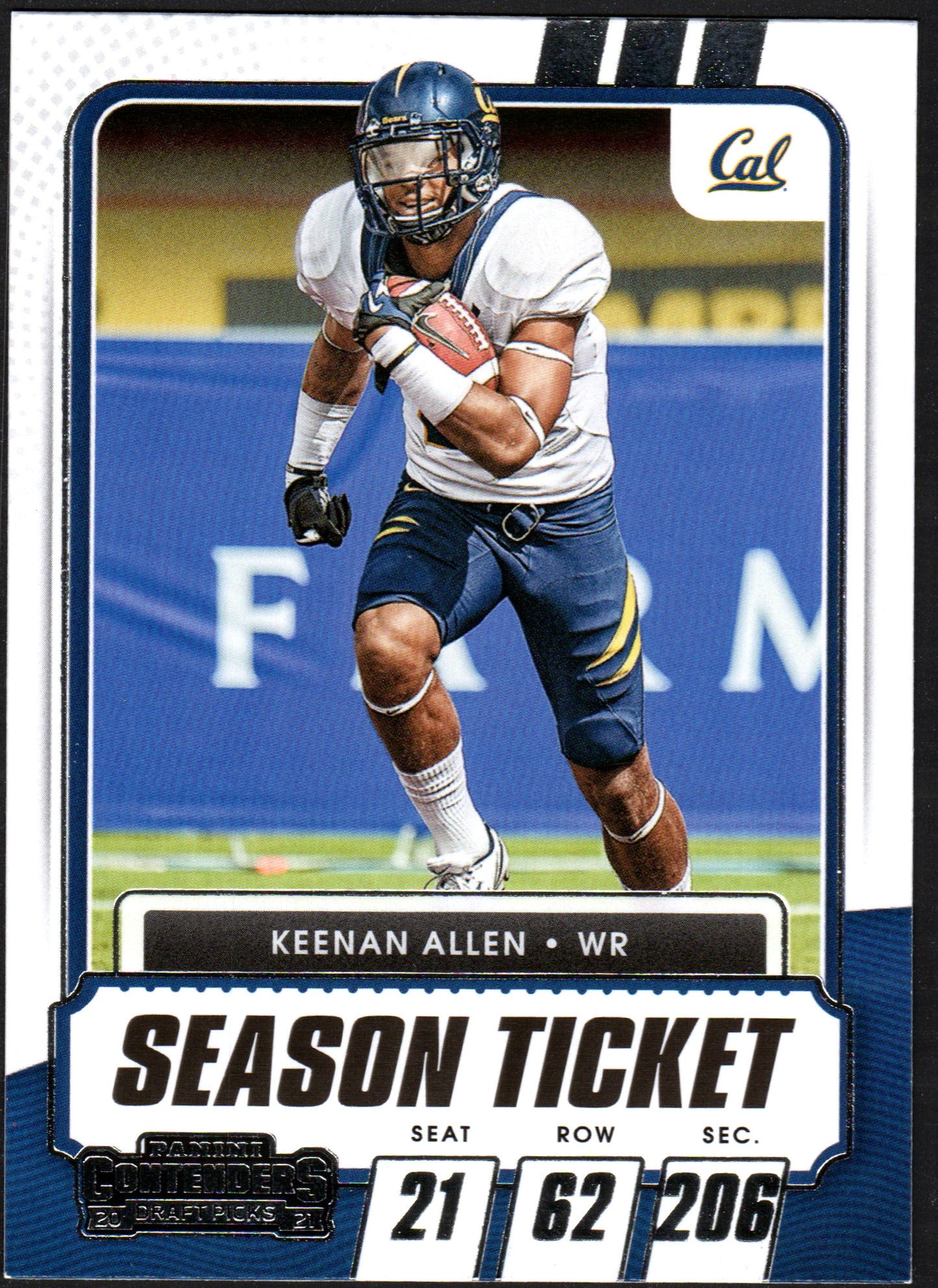 Keenan Allen California Golden Bears #35 Season Ticket - 2021 Panini