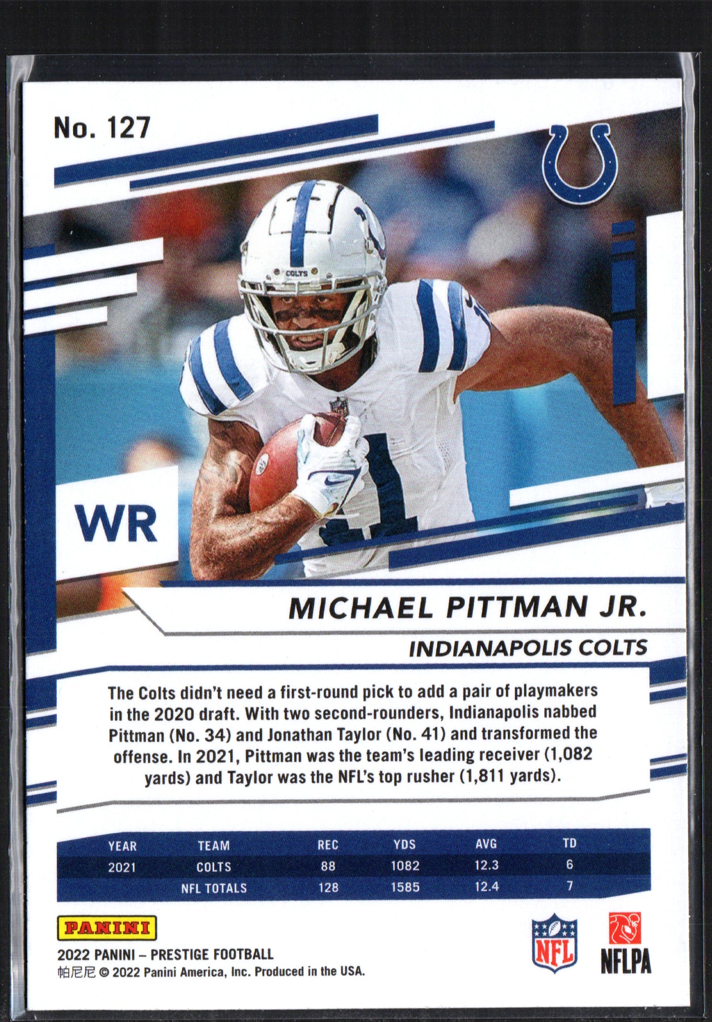 Michael Pittman Jr. Indianapolis Colts #127 Sunburst - 2022 Prestige