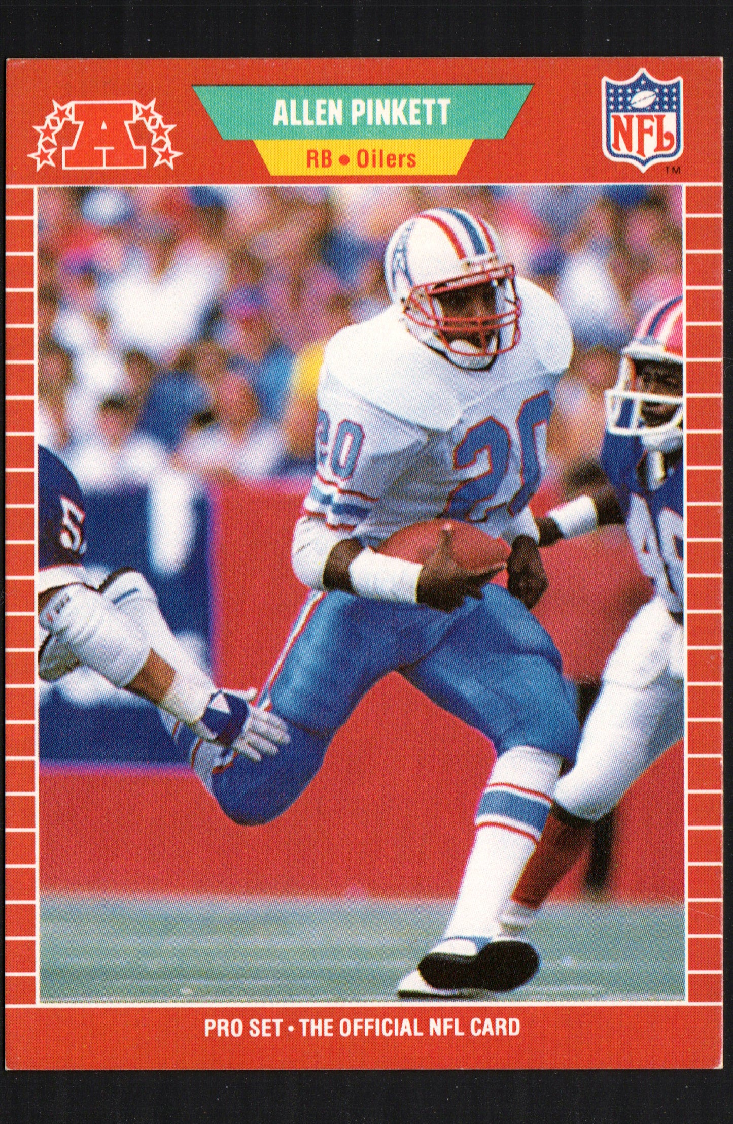 Allen Pinkett Houston Oilers #151 - 1989 Pro Set