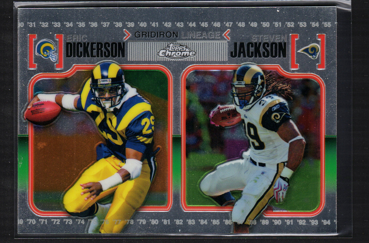 Eric Dickerson / Steven Jackson San Diego Chargers / St. Louis Rams  #GL-DJ - 2010 Topps Gridiron Lineage