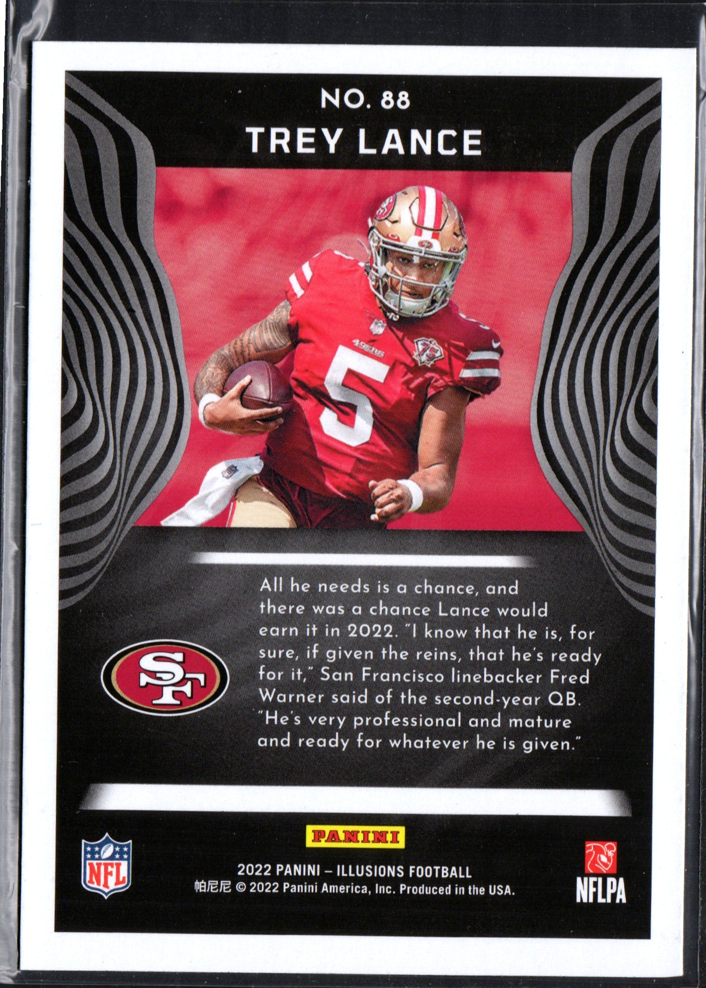 Trey Lance San Francisco 49ers #88 - 2022 Panini