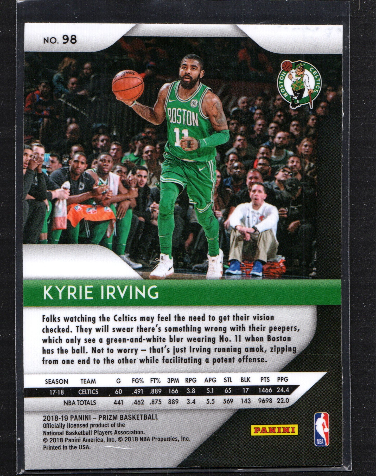 Kyrie Irving Boston Celtics #98 - 2018-19 Panini Prizm