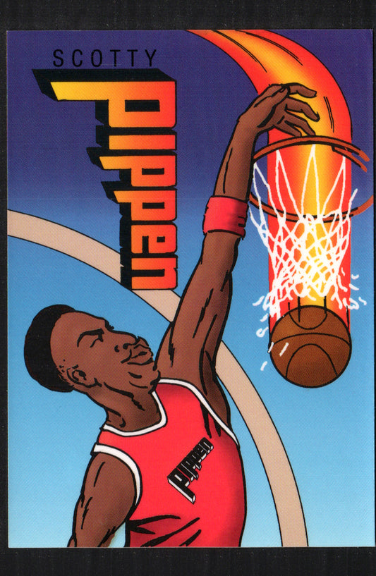 Scottie Pippen Chicago Bulls - 1990-91 Dunk Cartoon Promo