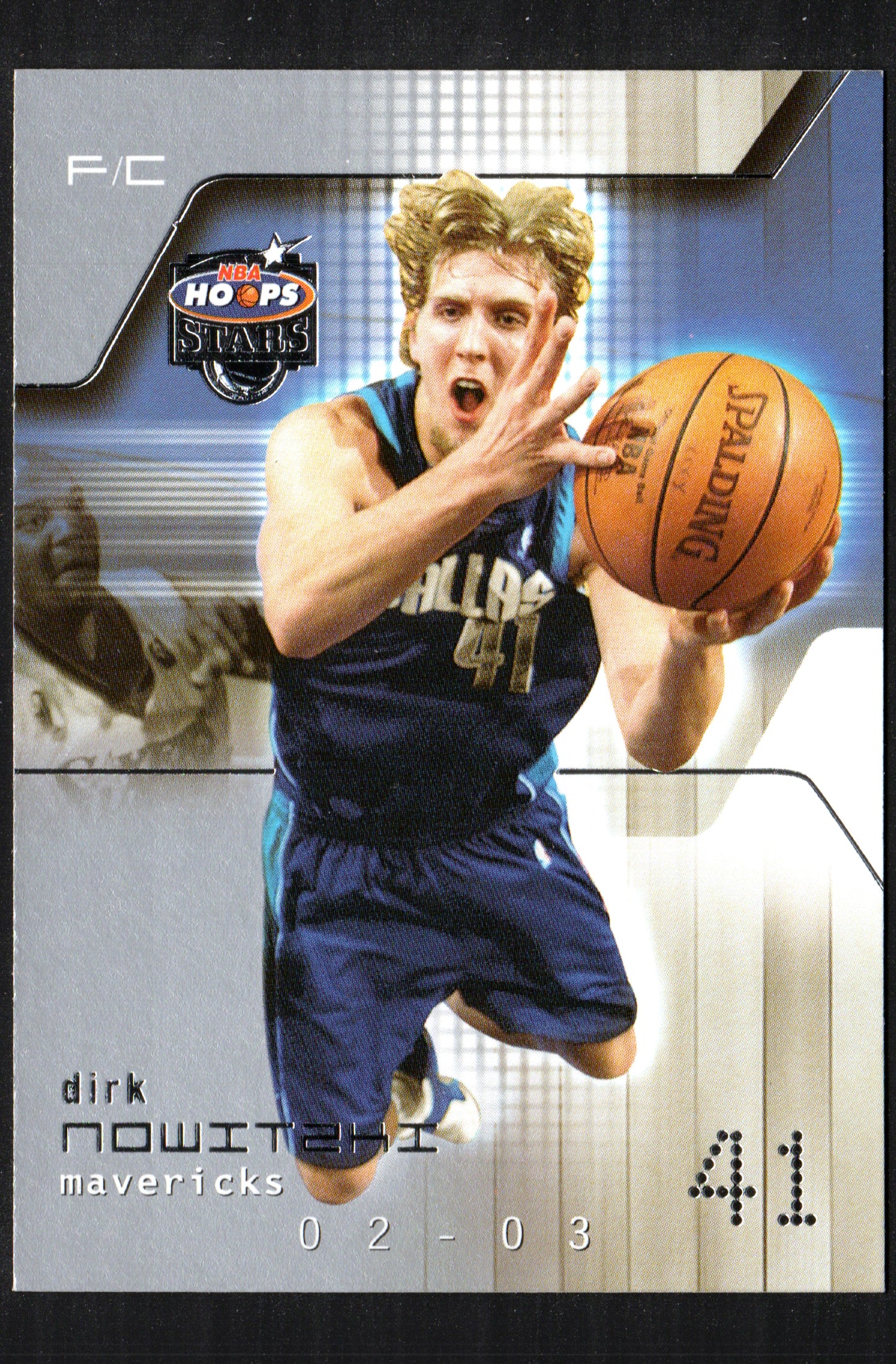 Dirk Nowitzki Dallas Mavericks #41 - 2002-03 Hoops