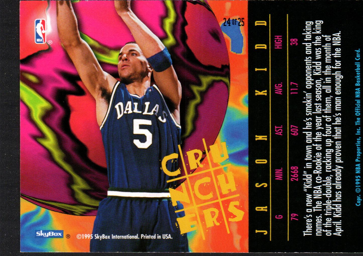 Jason Kidd Dallas Mavericks #24 - 1995-96 Hoops