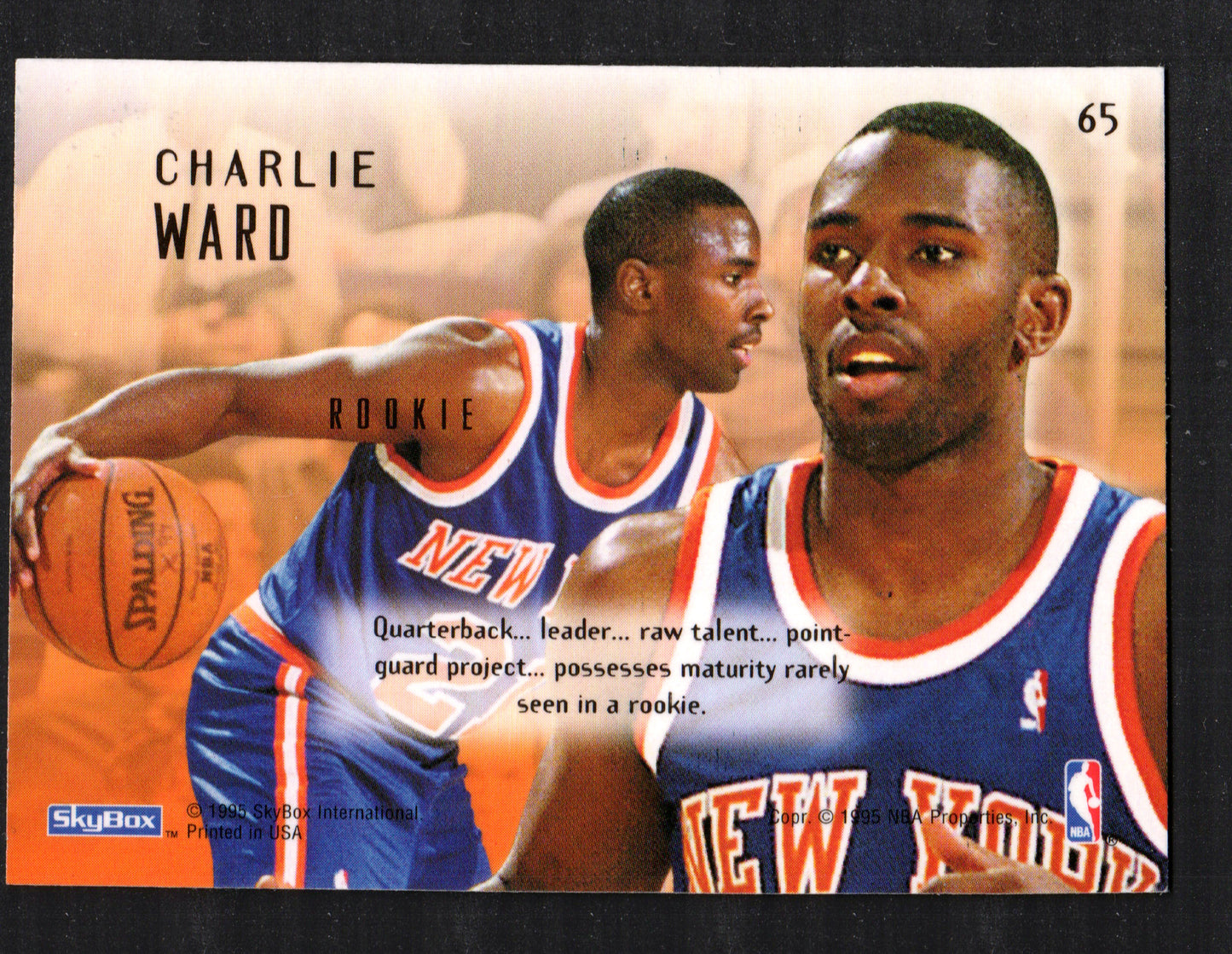 Charlie Ward New York Knicks #65 - 1995 SkyBox