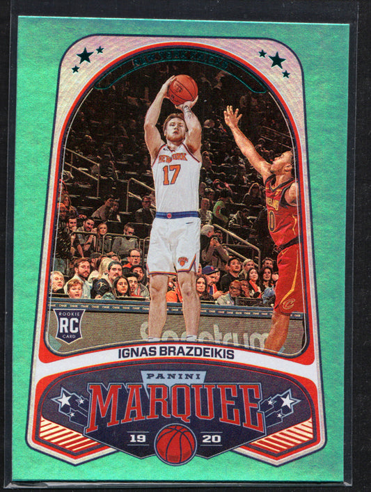 Ignas Brazdeikis New York Knicks #258 - 2019-20 Panini Green