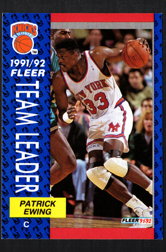 Patrick Ewing New York Knicks #389 - 1991-92 Fleer