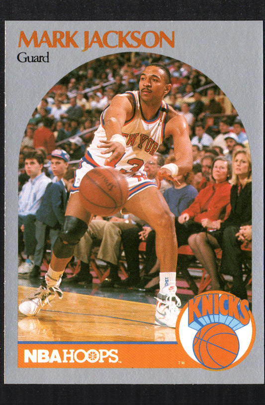 Mark Jackson New York Knicks #205 - 1990-91 Hoops Menendez Brothers In Background