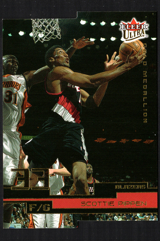 Scottie Pippen Portland Trail Blazers #113 - 2002-03 Fleer Ultra Gold