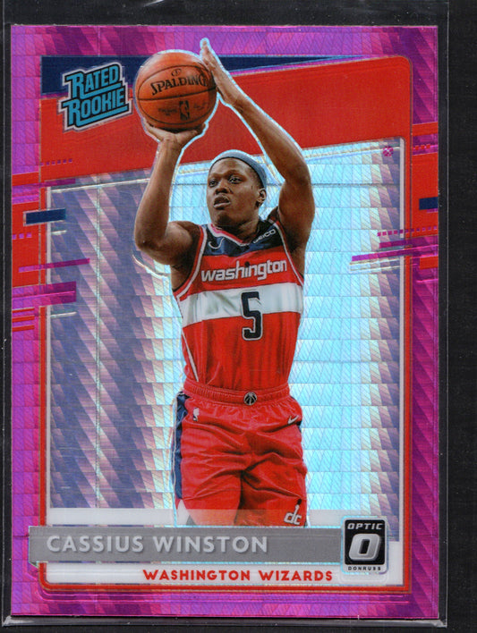Cassius Winston Washington Wizards #198 - 2020-21 Panini Pink