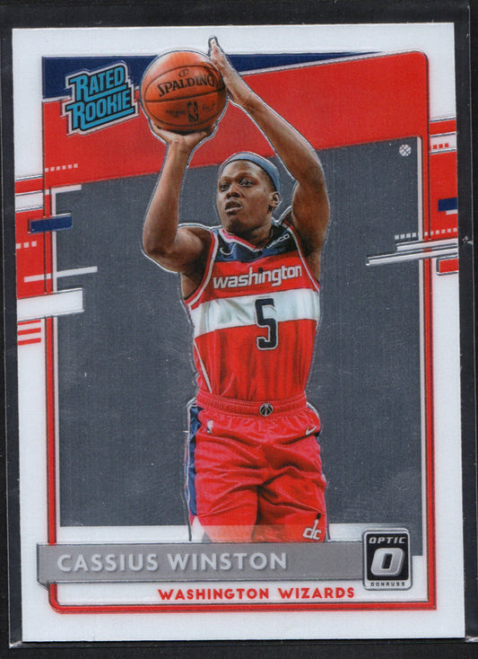 Cassius Winston Washington Wizards #198 - 2020-21 Panini White