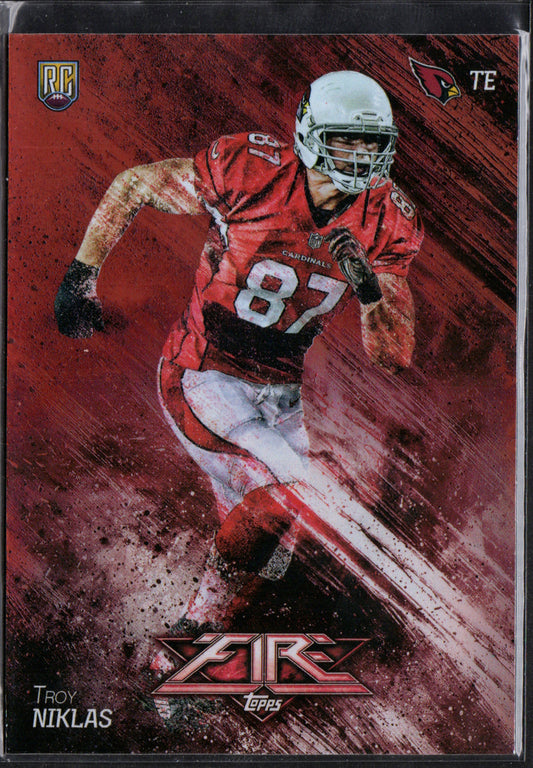 Troy Niklas Arizona Cardinals #144 - 2014 Topps Fire Flame