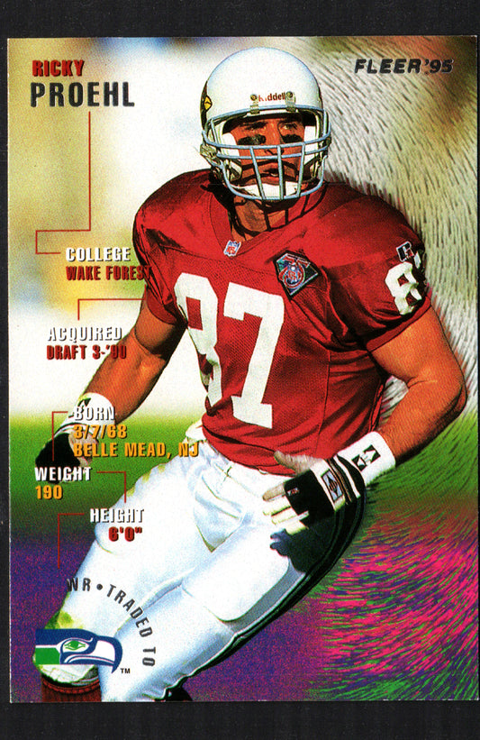 Ricky Proehl Arizona Cardinals #10 - 1995 Fleer