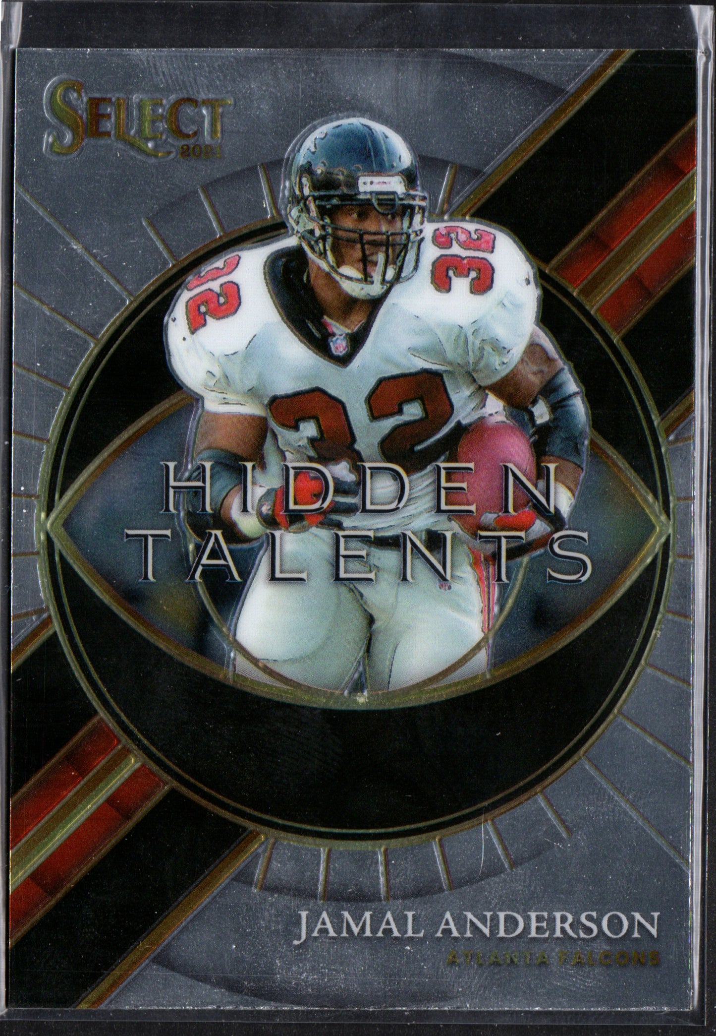 Jamal Anderson Atlanta Falcons #HT-11 - 2021 Panini Select Hidden Talents