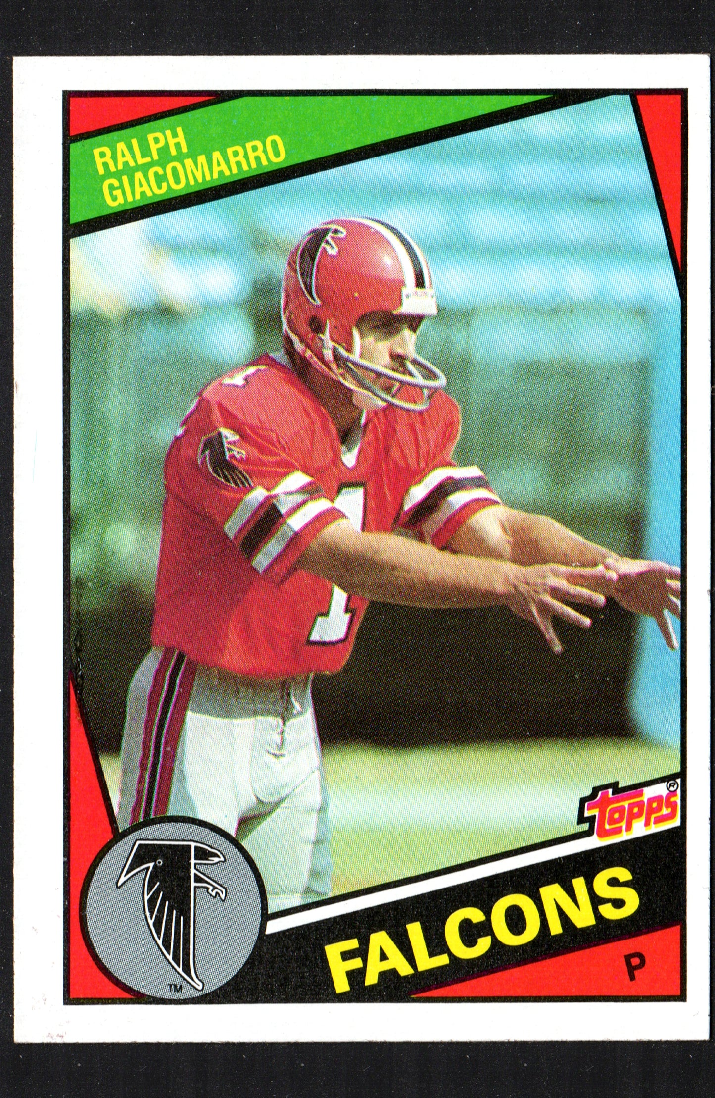 Ralph Giacomarro Atlanta Falcons #214 - 1984 Topps