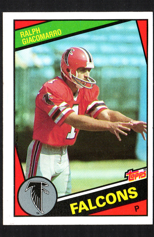 Ralph Giacomarro Atlanta Falcons #214 - 1984 Topps