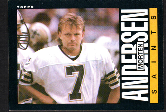 Morten Andersen New Orleans Saints #101 - 1985 Topps