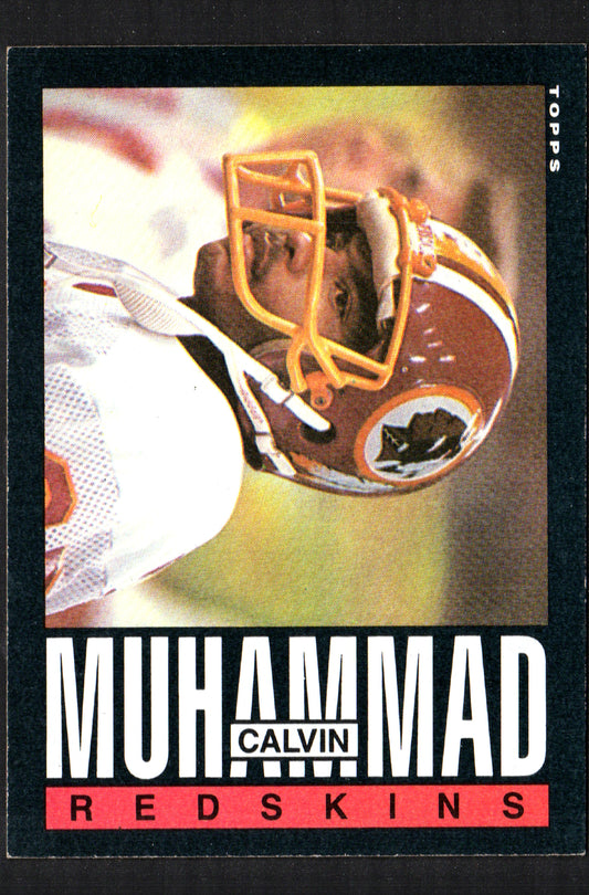 Calvin Muhammad Washington Redskins #187 - 1985 Topps