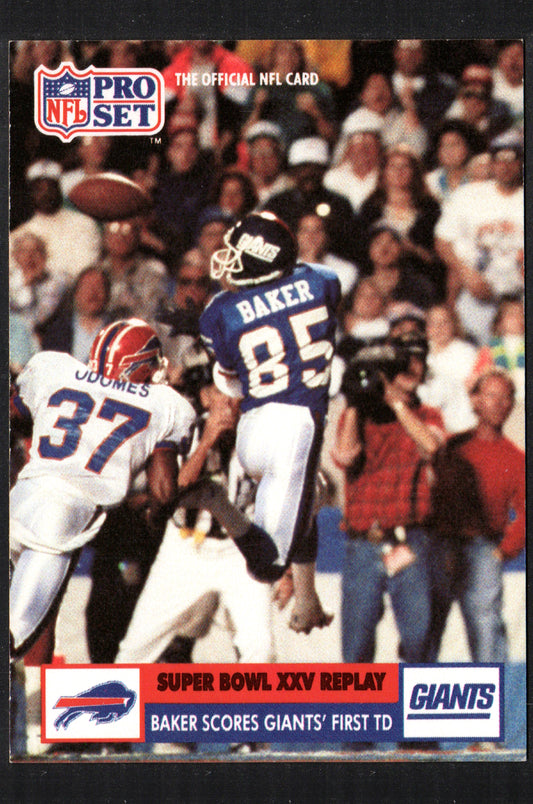 Super Bowl XXV Replay Stephen Baker New York Giants / Buffalo Bills #49 - 1991 Pro Set