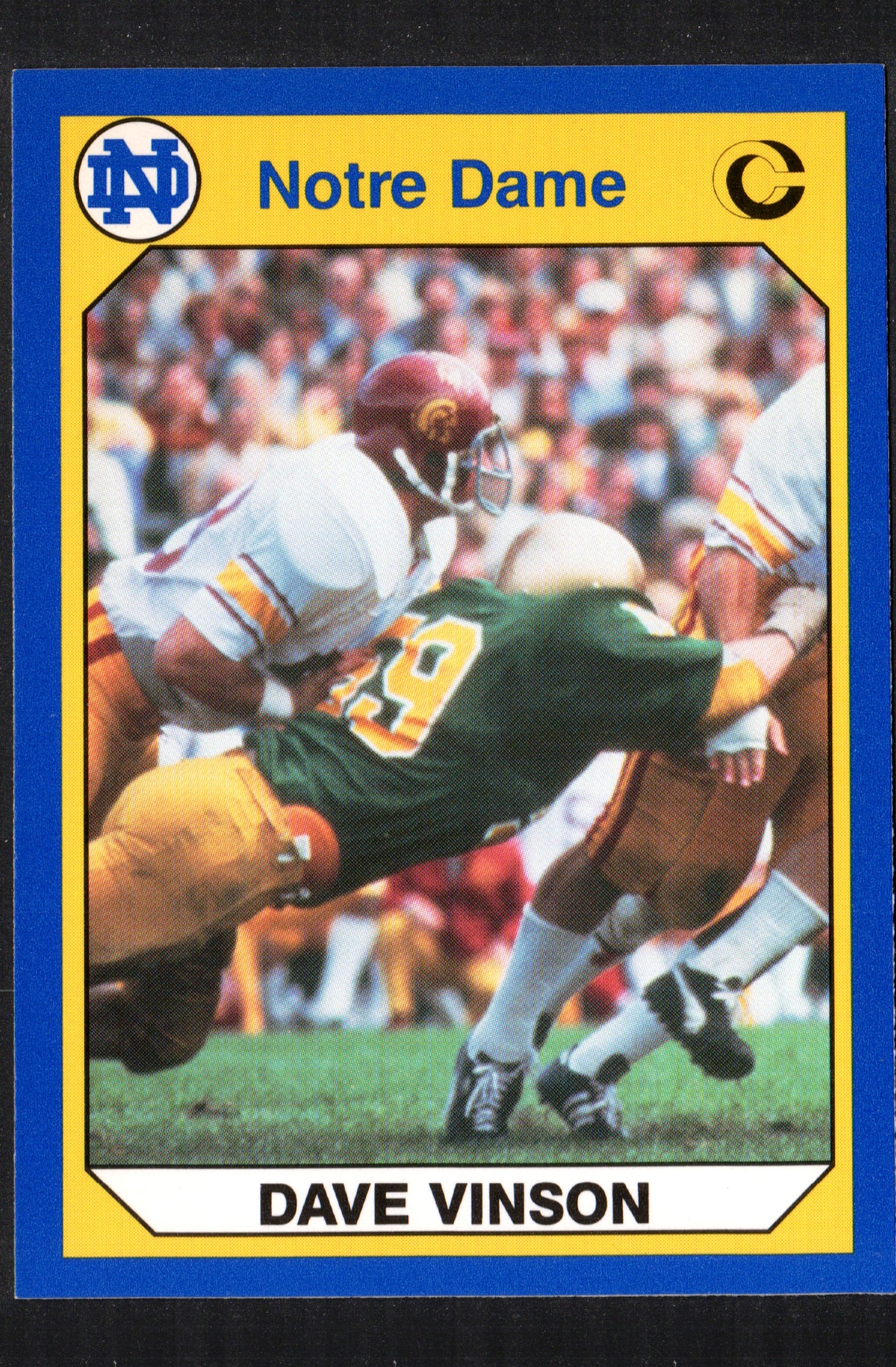 Dave Vinson Notre Dame #34 - 1990 Collegiate Collection