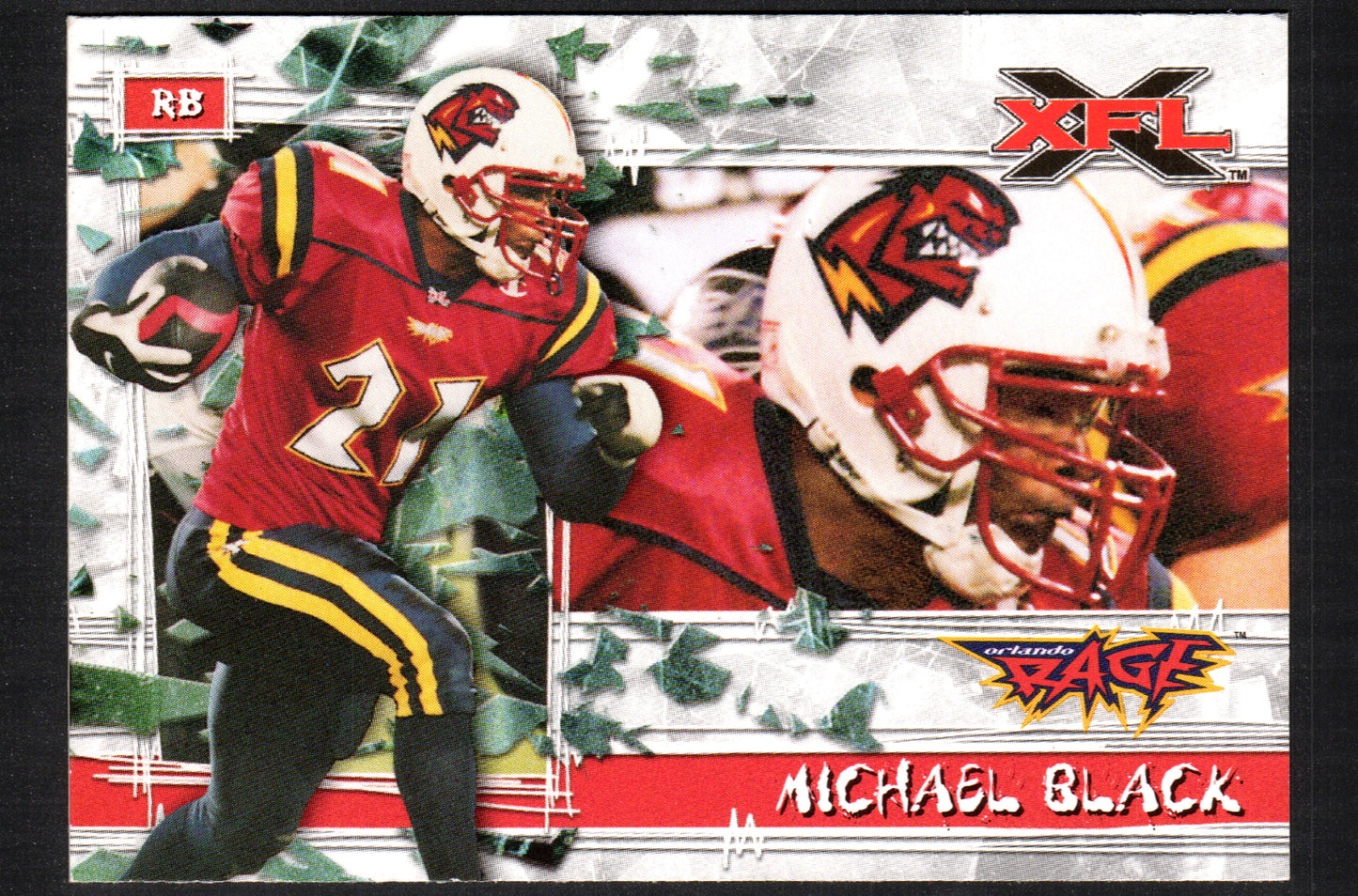 Michael Black Orlando Rage #63 - 2001 Topps XFL