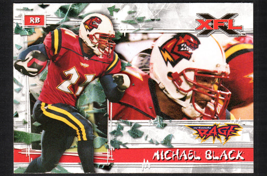 Michael Black Orlando Rage #63 - 2001 Topps XFL