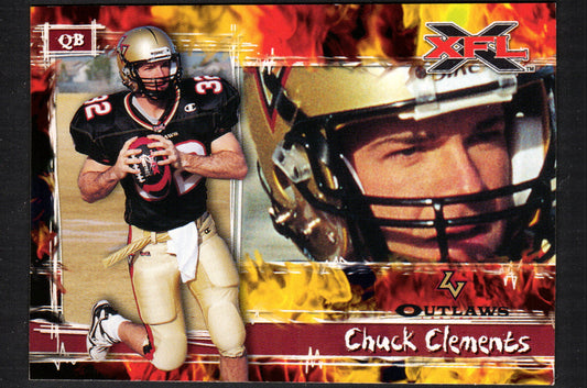 Chuck Clements Las Vegas Outlaws #P5 - 2001 Topps XFL