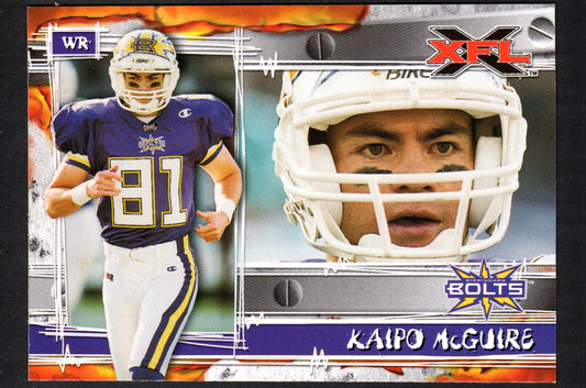 Kaipo McGuire Birmingham Thunderbolts #10 - 2001 Topps XFL