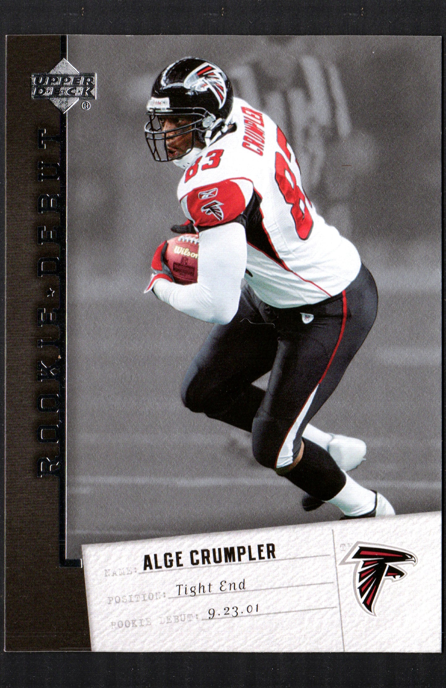 Alge Crumpler Atlanta Falcons #5 - 2006 Upper Deck Rookie Debut