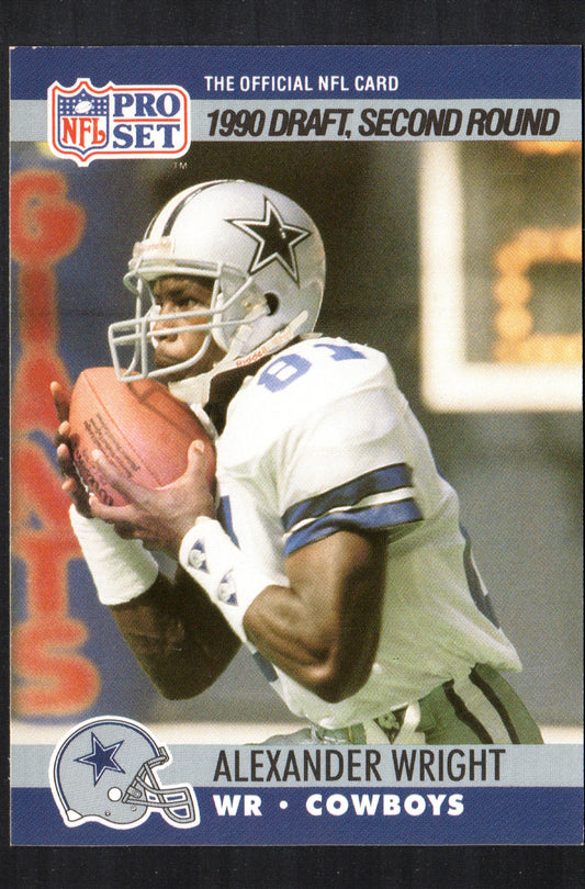 Alexander Wright Dallas Cowboys #695 - 1990 Pro Set