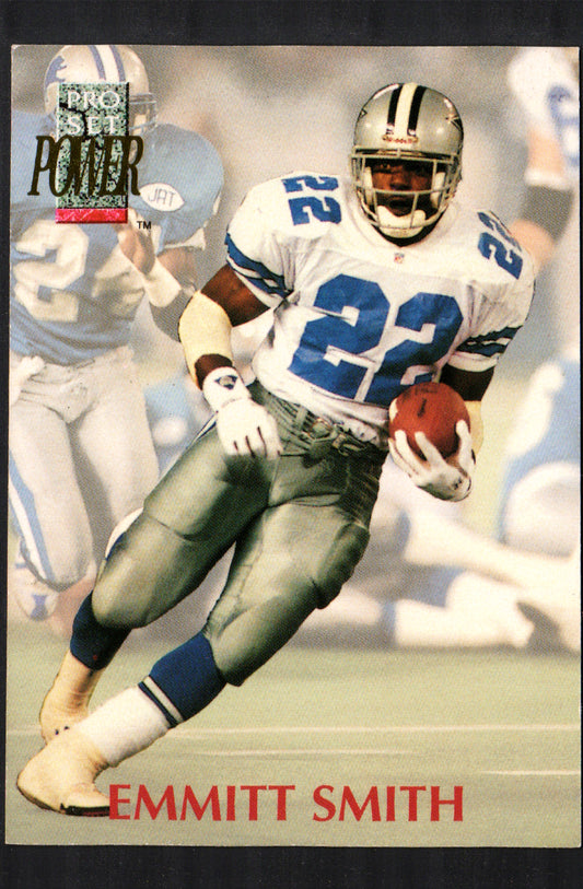 Emmitt Smith Dallas Cowboys #22 - 1992 Pro Set Power