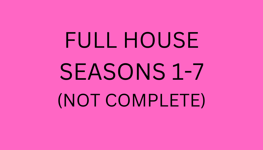 Full House Season 1 thru 7 DVD Selling as a Lot