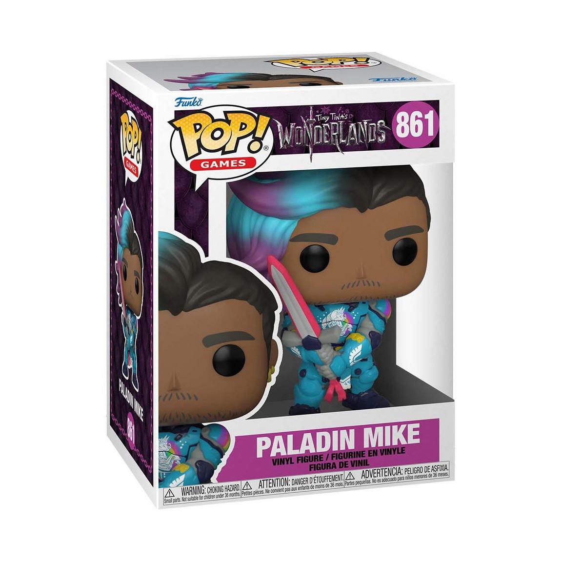 Funko POP! Games: Tiny Tina's Wonderlands Paladin Mike 4.5-in Vinyl Figure