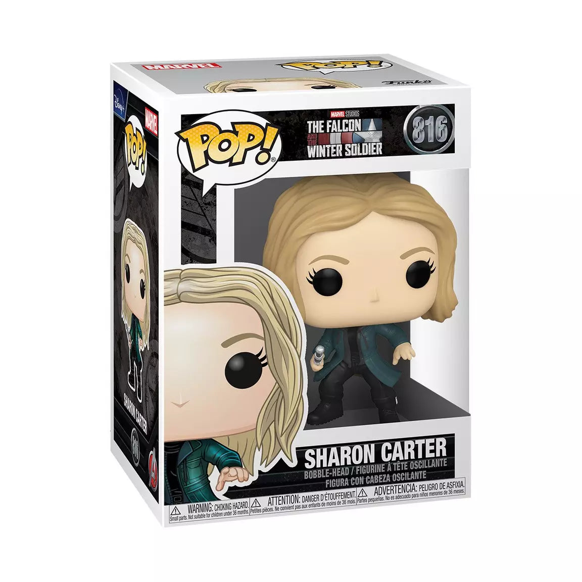 Funko POP! Marvel: The Falcon and the Winter Soldier Sharon Carter 3.75-in Vinyl Figure