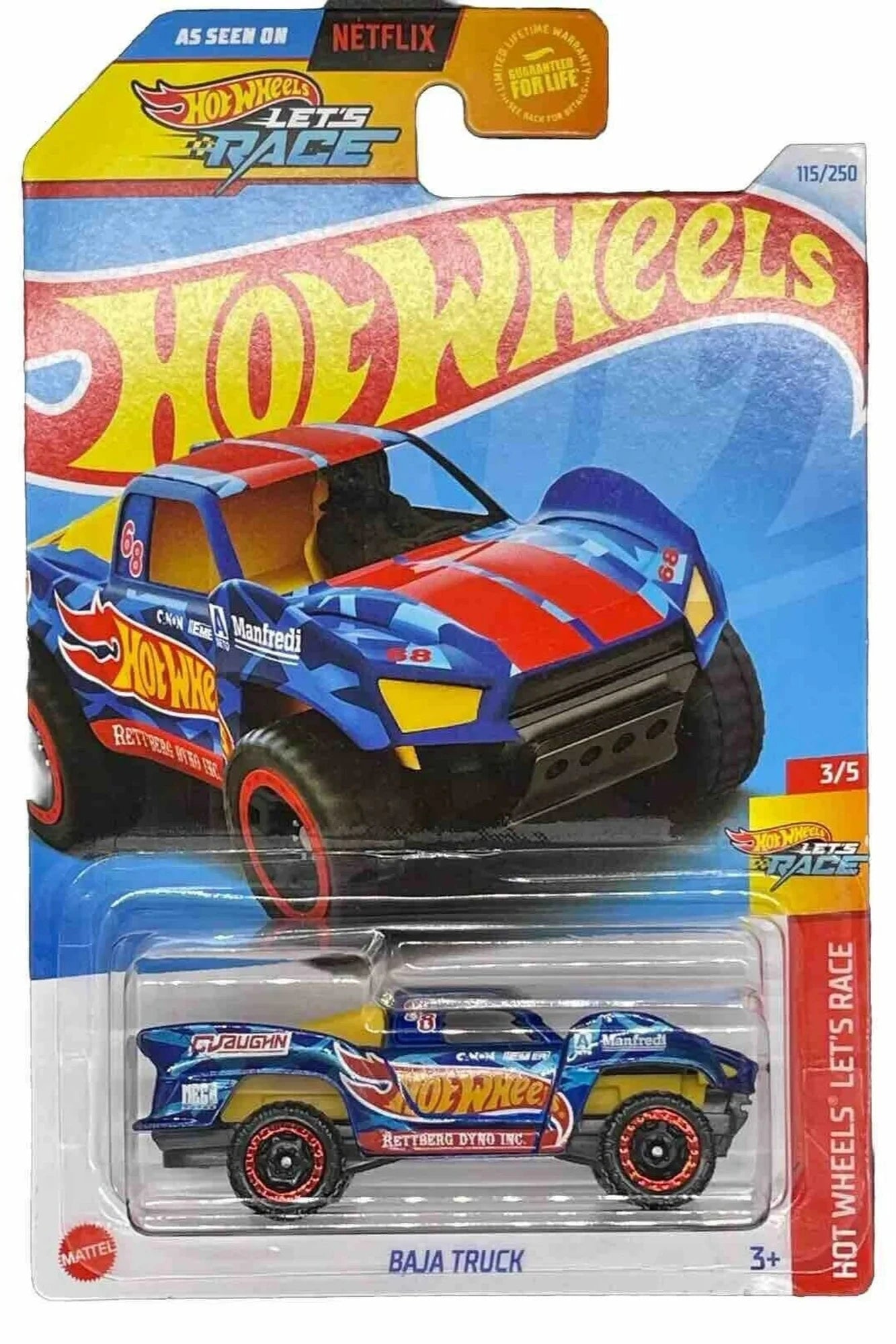 Hot Wheels Baja Truck - Mainline (2024) 115/250 3/5 Blue