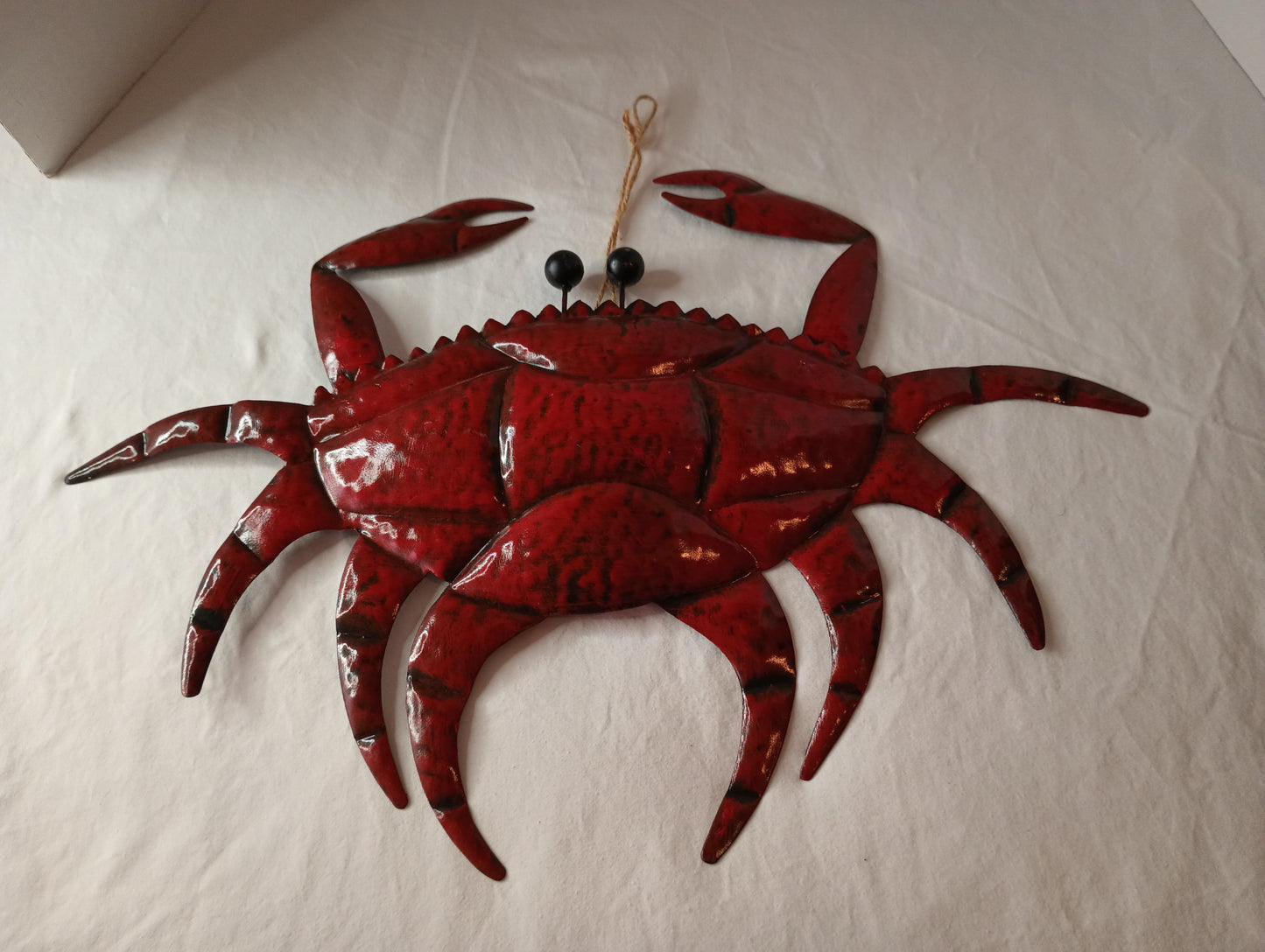 Red Crab Metal Wall Art