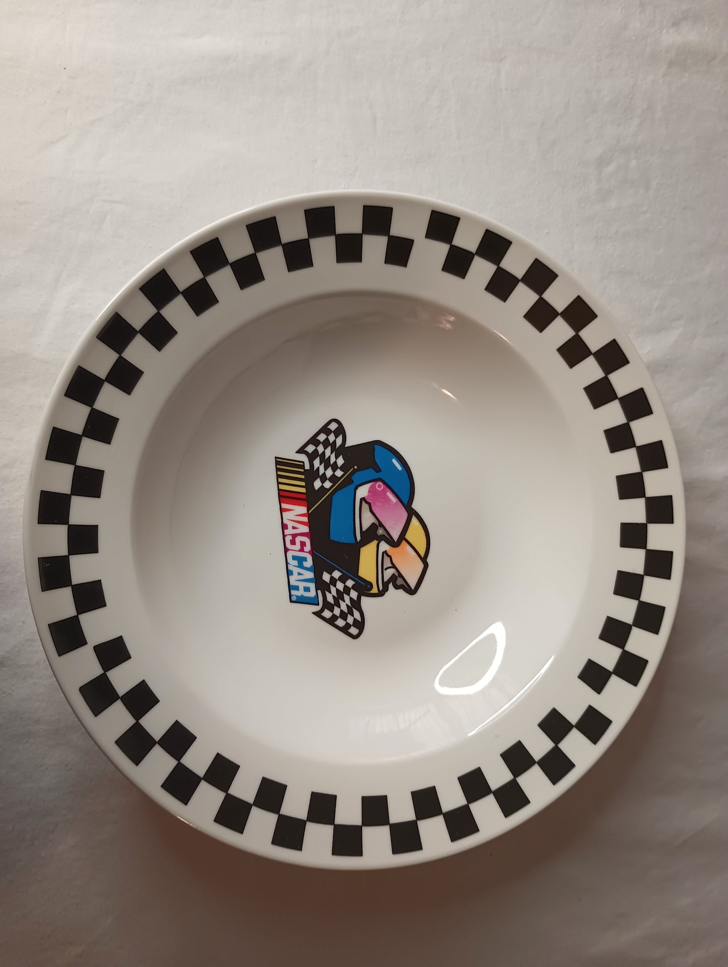 Nascar Victory 2002 Marketed by Gibson Dinnerware 3 Piece Set, Lunch plate, bowl, Salad Bowl