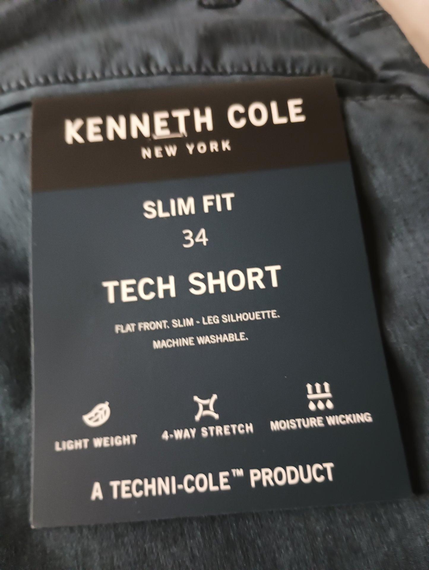 Blue Heather Kenneth Cole Tech Short Size 34