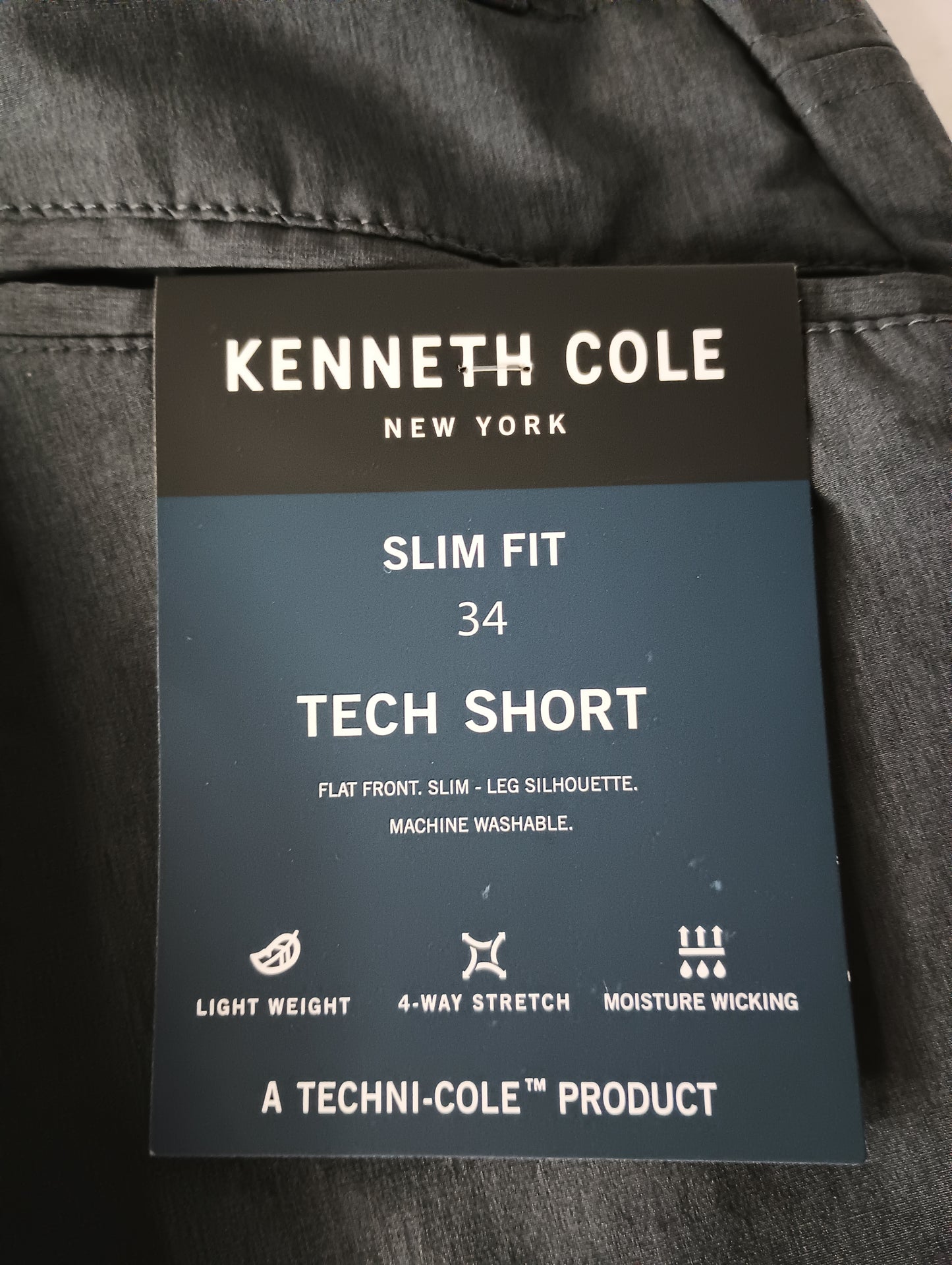 Black Heather Kenneth Cole Tech Short Size 34