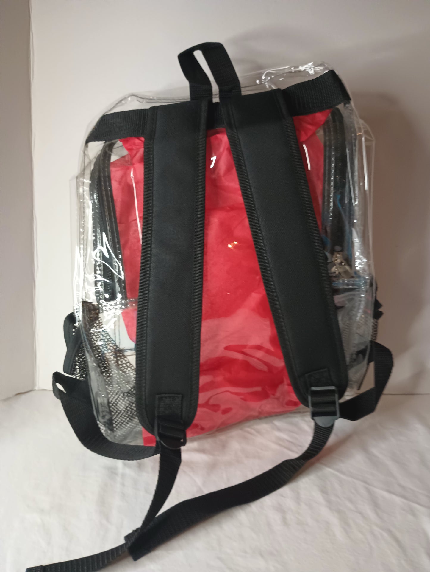 Classic Clear Backpack with Black Trim