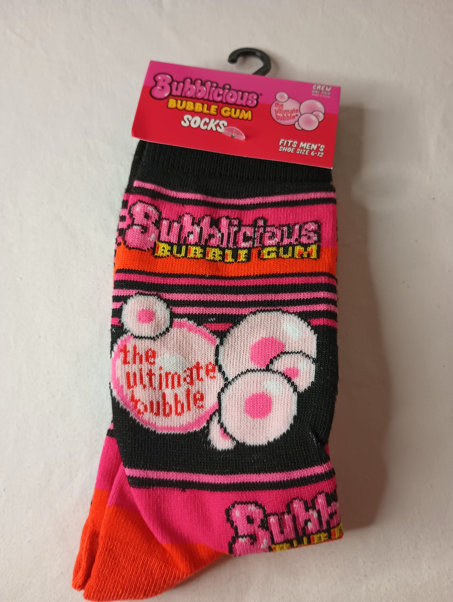 Bubblicious Bubble Gum Crew Socks