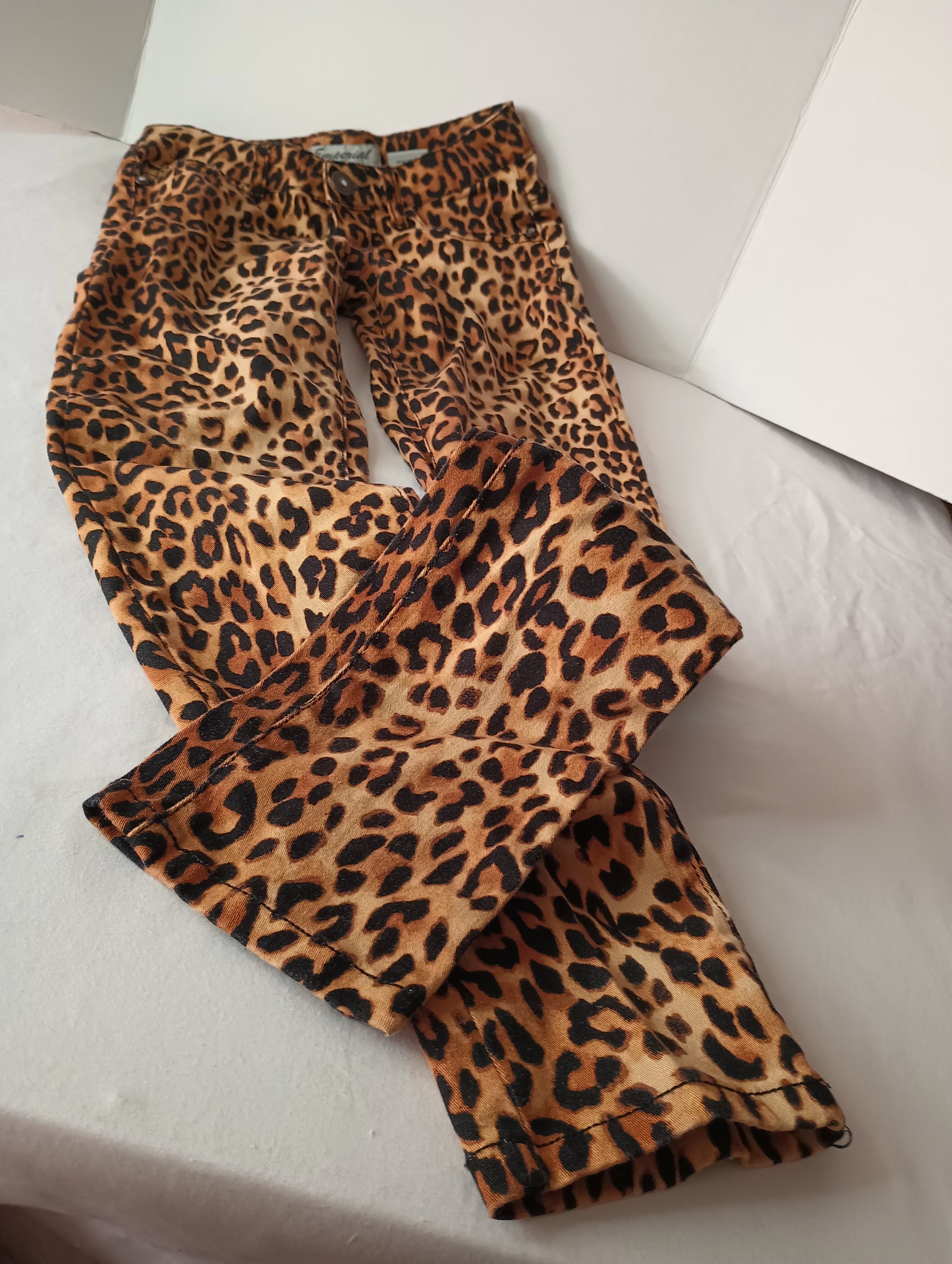 Emperial Size 1 Leopard Print Jeans