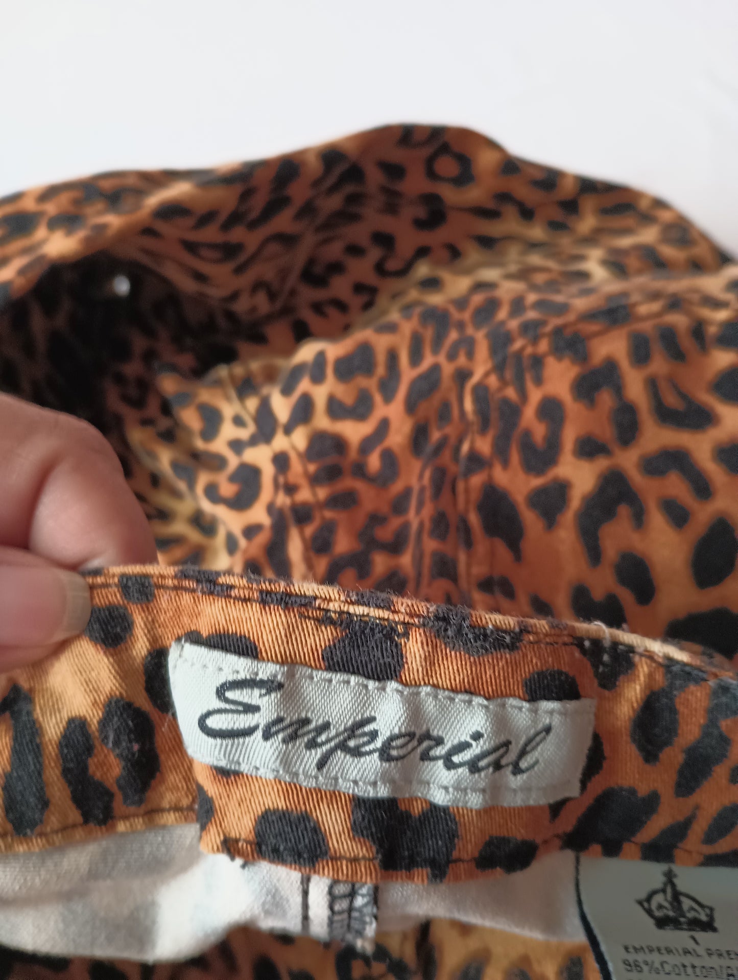 Emperial Size 1 Leopard Print Jeans