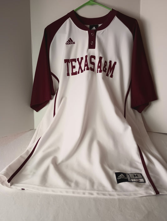 M Texas A&M Adidas Jersey Baseball #12 12th Man Foundation