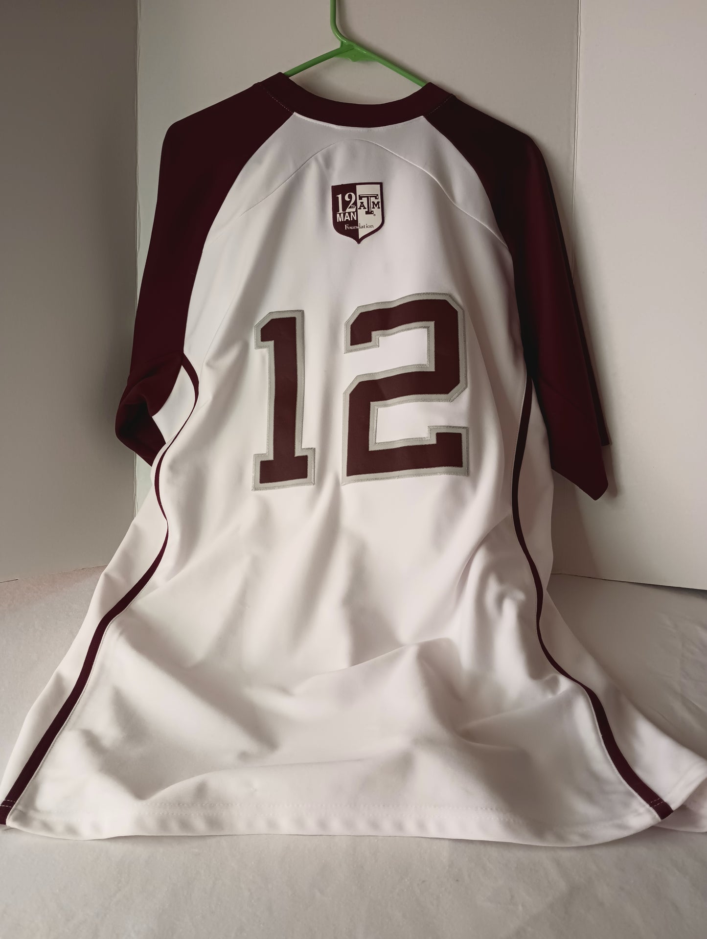 M Texas A&M Adidas Jersey Baseball #12 12th Man Foundation