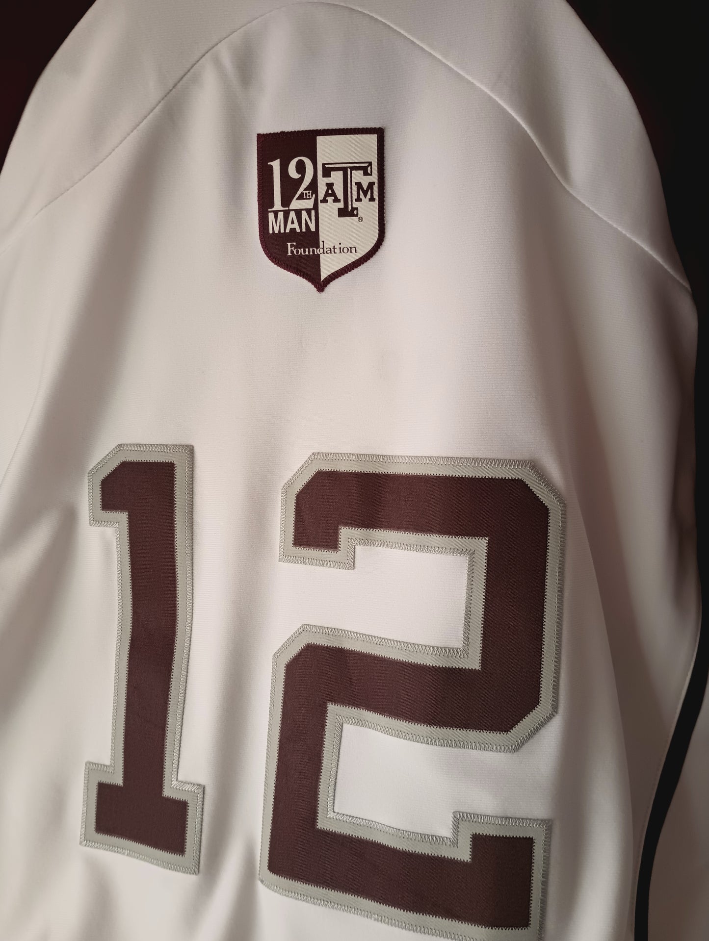 M Texas A&M Adidas Jersey Baseball #12 12th Man Foundation