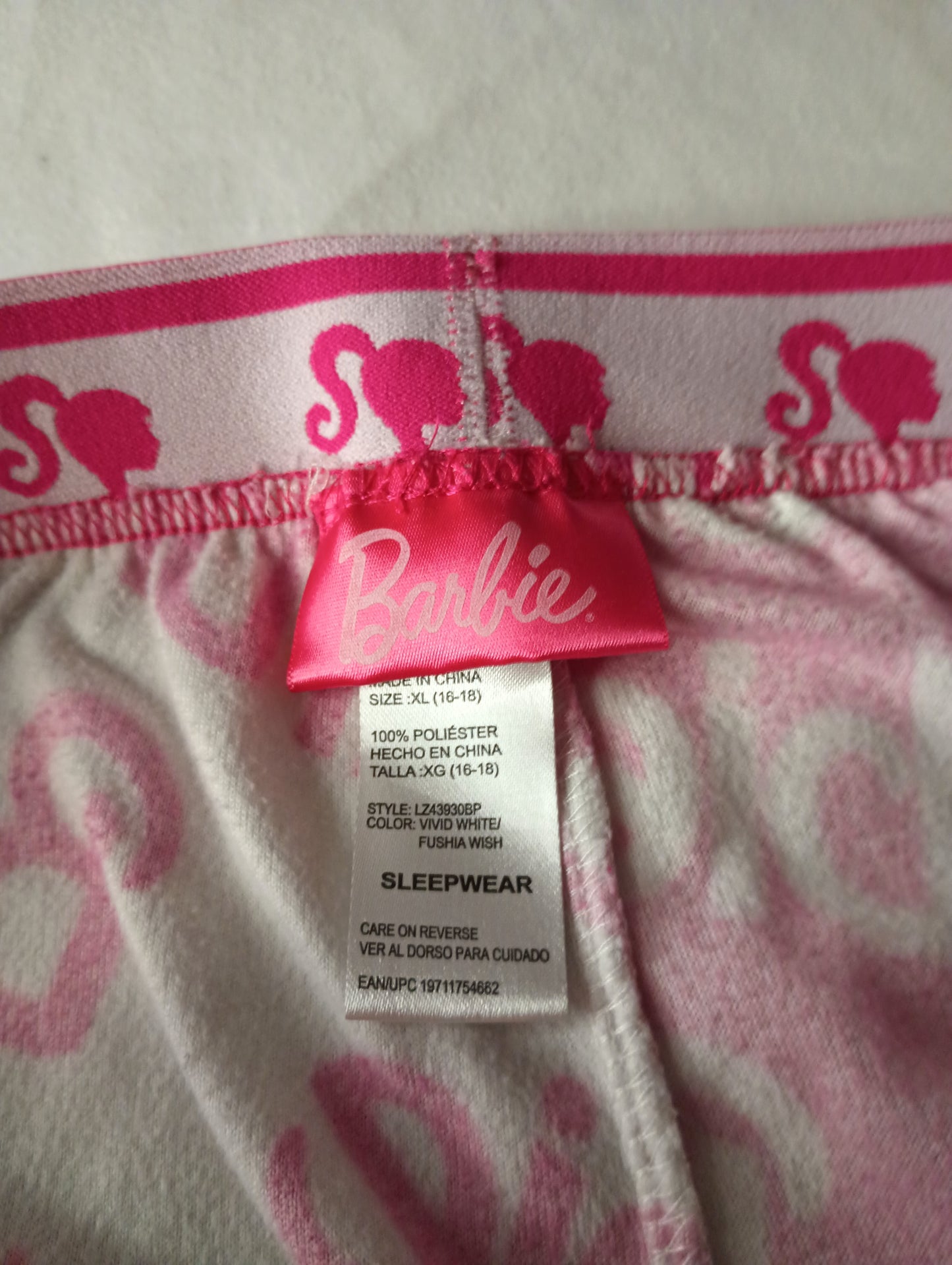 BARBIE Sleep Pants XL