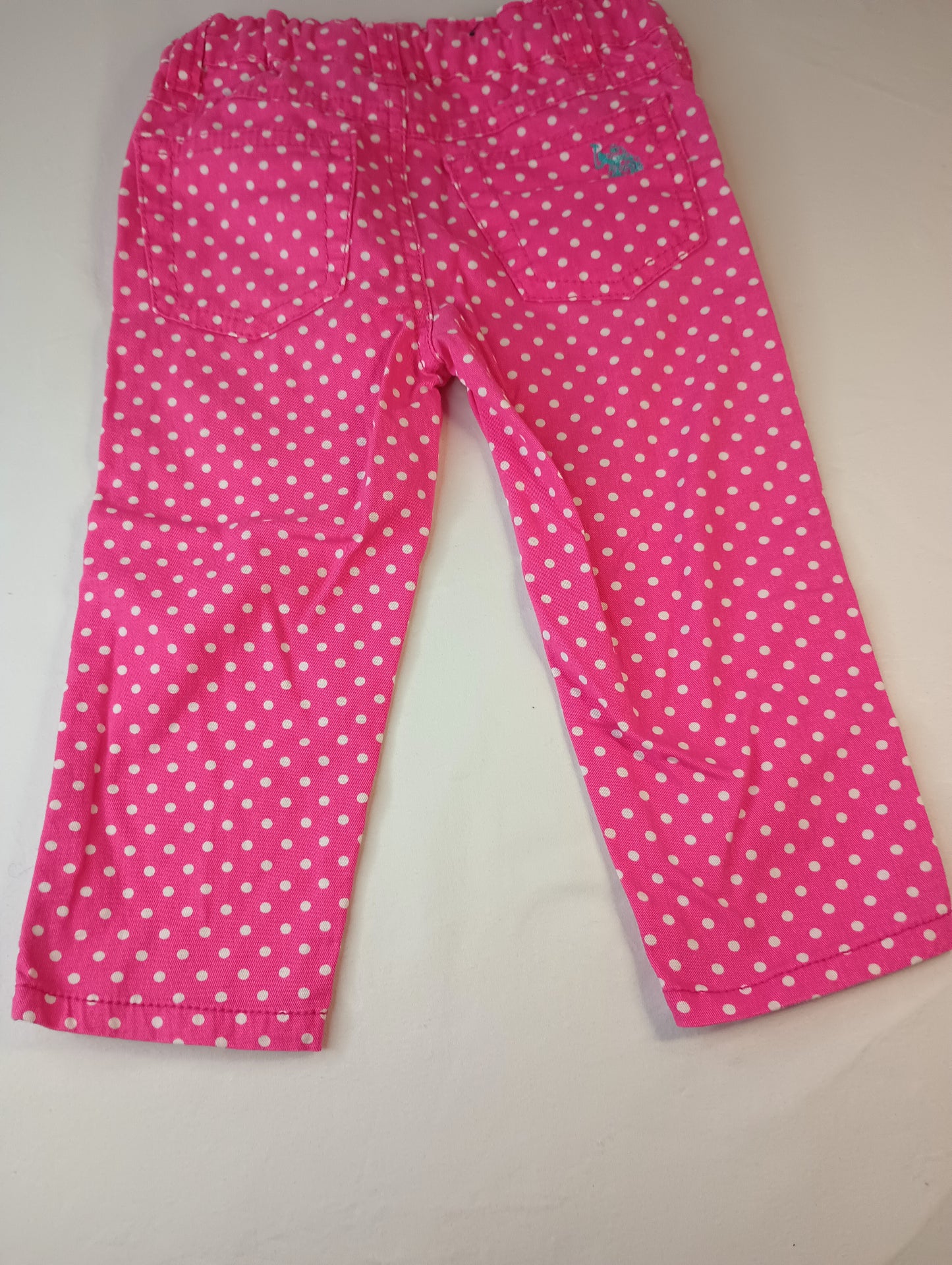 Girls US POLO ASSN 3T SKINNY Pink Polka Dot Jeans